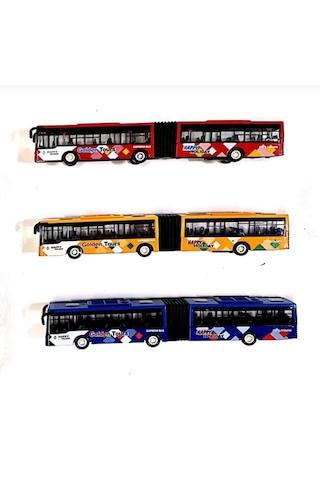 Metal Oyuncak Otobus 22 Cm Çek Bırak Metrobüs