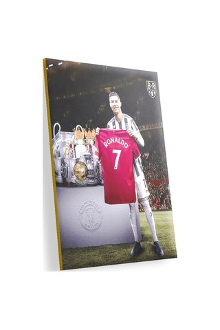Cakasepetim Cristiano Ronaldo Formasını Ve Kupaları Gösteriyor Ahşap Mdf Tablo