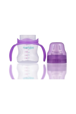 Mamajoo Kulplu Eğitici Bardak 160 ML Mor
