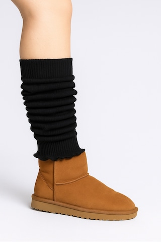 Ozzy Socks Aerobik Tozluk Akrilik Triko Örgü Leg Warmer Ayak Isıtıcı Siyah Siyah