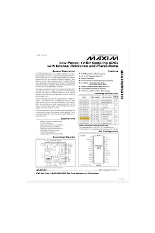 Maxim Analog Devıces Max190bewg