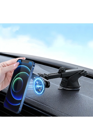 Go Des Gd-hd363 360 Derece Dönebilen Uzatılabilir 2in1 Araç Telefon Tutucu Siyah