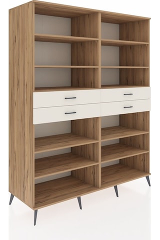 Kronos Gardrop 10 Raflı 4 Çekmeceli 176x59x221 Çam-çam/aytaşı Çam/aytaşı