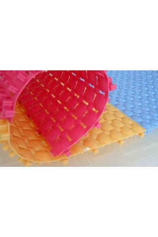 Ortopedik Yer Izgarası Islak Zemin Yer Döşeme Pembe Renk 1m2 9 Ad