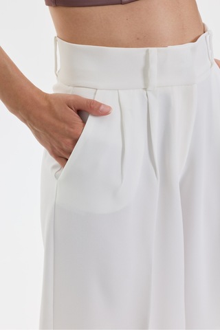 Rebellion Phontom Cut Pants Beyaz