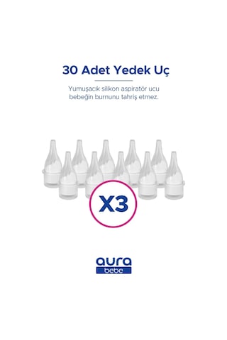 Nazal Burun Aspiratörü Yedek Uç 30 Adet