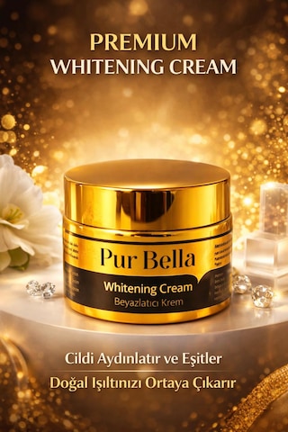 Pur Bella Beyazlatıcı Krem Leke Karşıtı Aydınlatıcı Kojik Asit, Alpha Arbutin & B3 Vitamin