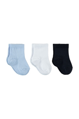 Civil Baby Erkek Bebek 3'lü Çorap Set 6 18 Ay Lacivert D3e087600y31 Lacivert
