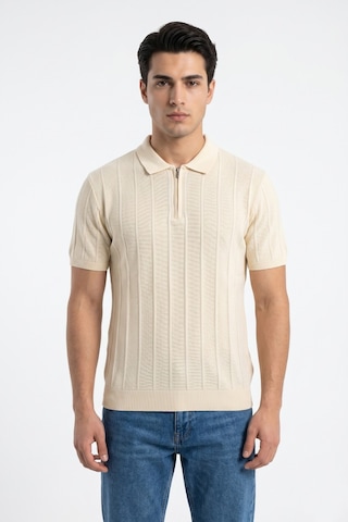 Baglan Erkek Spor Polo Yaka Triko Tişört Bgl-st05373 Ekru