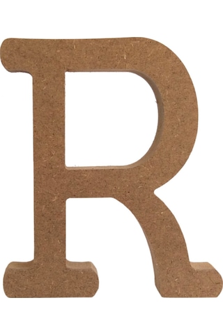 Na Neşeli Ahşap 20 Cm 18 Mm Ahşap R Harfi.boyanabilir Ahşap Harf.ahşap Boyama Ürünü.ham Ahşap Harf. Model Neseli234568151
