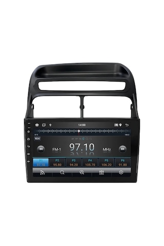 Fiat Linea 2006-2016 Siyah 6gb Ram 64gb Hafıza 8 Çekirdek Carplay Kamera Android Multimedya 9"