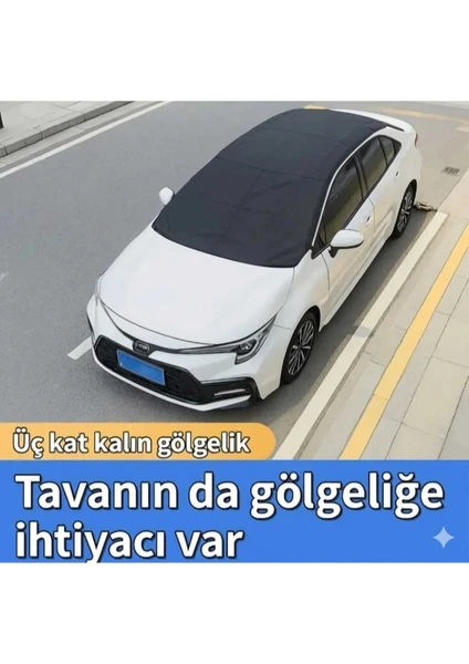 Gard Oto Güneş Araç Oto Branda Ön Ve Tavan Yarım Branda Su Geçirmez Koruyucu Örtü Universal