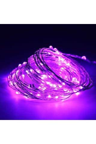 Purple Christmas Led Light 2 Metre Mor Pilli Led Işık Noel Işığı Parlak Peri Led Işık