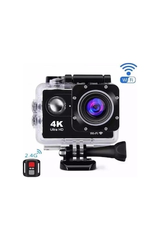 Ultratekno Kask Kamerası 170 Derece 16 Mp 4k Ultra Hd Wifi Aksiyon Kamerası Kumandalı Kamera