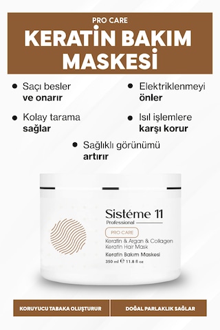 Sisteme 11 Keratin Maske 350 Ml