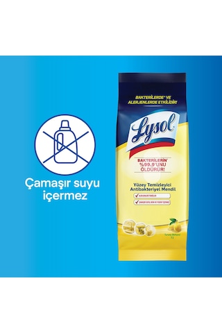 Lysol Yüzey Temizleyici Islak Mendil 2X72’Li 144 Yaprak