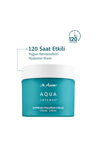 Aqua Intense 120 Saat Etkili Yoğun Nemlendirici Hyaluronlu Parfümsüz Yüz Kremi
