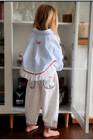 Gökjoy Kids Wear Mavi Cizgili Takım Mavi Mavi