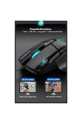 İmce T50 Gaming Mouse, 12800 Dpı, Çift Tıklama Ateş Tuşu, 8 Makrolanabilir Tuşlu, 13 Modlu Rgb 0193
