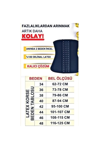 Askılı Çelik Balenli 3 Kademeli Agraflı Şekillendirici Latex Siyah