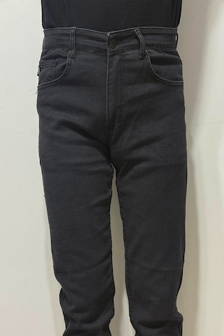 Hacker Denim Hacker Dmctekstil Erkek Füme Y 1011 Yüksek Bel Rahat Kesim Boru Paça Jean Pantolon