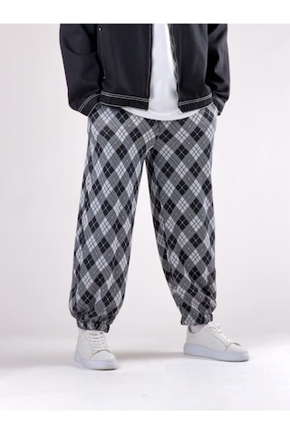 Cocopelli Desenli Gri Erkek Baggy Pantolon Coc2786 Gri