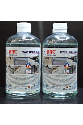 Epoksi Sıvı Cam Ultra Şeffaf Parlak Lıquıd Glass Su Yalıtım Ve Kaplama Reçinesi 1 Kg Kıt
