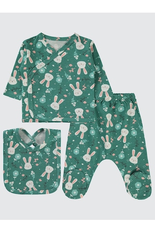 Civil Baby Erkek Bebek Zıbın Takımları 0-1 Ay Haki Haki