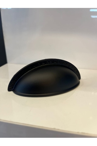 Tas Midye Metal Kulp 64mm Mat Siyah Dolap Kapak Modern Çekmece Mobilya Tv Ünite Komidin
