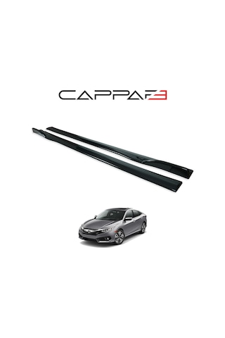 Honda Civic 2016- Yılı Ve Sonrası Uyumlu Yan Marşpiyel 2 Parça