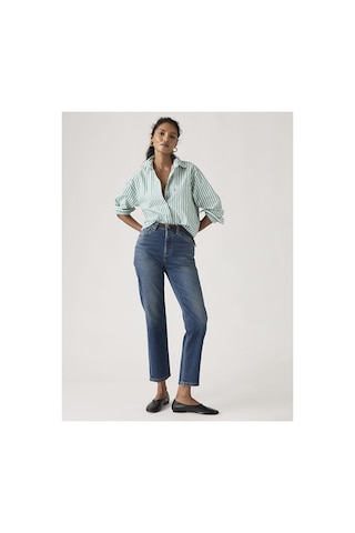 Levi's 501 Crop Lightweight Kadın Jean Pantolon - History Today-16585 Dark İndigo - Worn İn