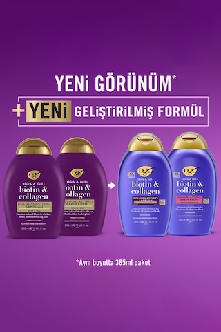 Ogx Dolgunlaştırıcı Biotin & Kolajen Sülfatsız Bakım Kremi 385 Ml