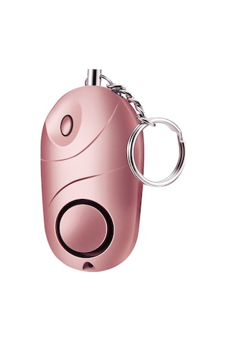 Yaozixa Zq-017 Pembe Kişisel Acil Alarm: 120-130db Ses + Aydınlatma Fonksiyonu, Abs Malzeme, 3xlr44 Pil Dahil