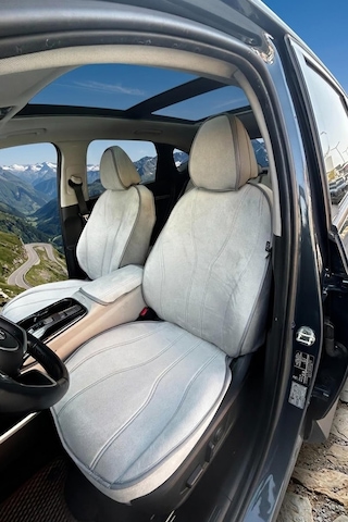 Bod Hyundai Tucson 2021-sonrası Koltuk Kılıfı Araca Özel Airbag Uyumlu Koltuk Koruyucu Luvi Serisi Gri