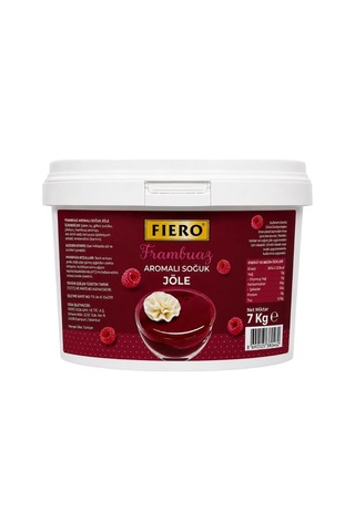 Fiero Soğuk Jöle Frambuazlı 7 Kg Pasta, Cheesecake Ve Tatlılar İçin Profesyonel Parlak Pasta Jölesi
