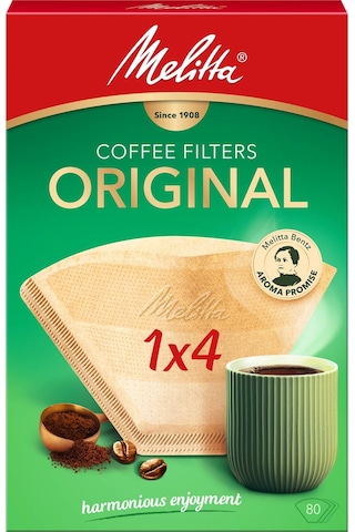 Melitta 1x4 Original Kahverengi Kahve Filtre Kağıdı 80'li