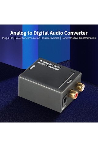 Geeksen Analogdan Dijitale Ses Dönüştürücü - Tek Çalıştır & Kullan, Senkron Çıkış, 48khz, Dts/ac3 Desteği, Güvenli Ve Kararlı, Us Şarj Aleti