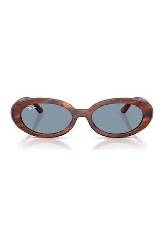 Ray-ban Rb 2223 95456 54 Kadın Oval Kırçıllı Kahverengi Kemik Güneş Gözlüğü Kahverengi