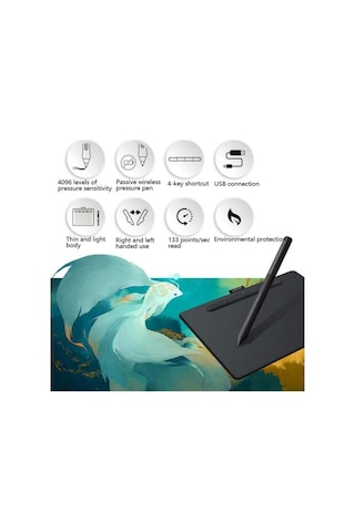 Wacom Ctl-4100 Tablet Intuos El-boyalı Tahta Bilgisayar Çizim Tahtası El Yazısı Tahtası
