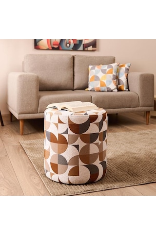 Just Home Modern Puf - Renkli - 42x38x38 Cm Renkli