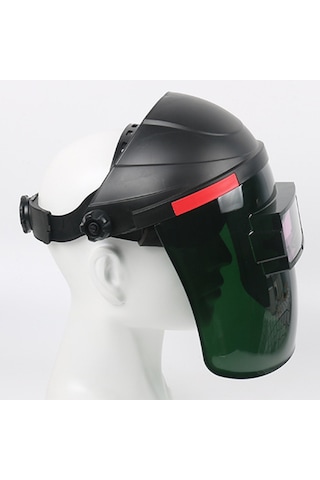 Mufunye Büyük Görüntüleme Ekranı Kaynak Maskesi Güneş Enerjili Otomatik Karartma Baş Üstü Kaynak Ka