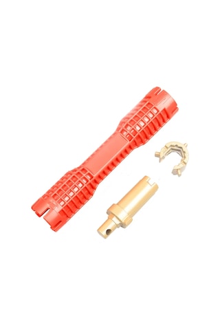 Sones Metal Çift Kafa Çok Fonksiyonlu Lavabo Banyo Anahtarı Sıhhi Tesisat Kurulum Aracı Su Borusu Musluk Onarımı Sökme Aracı