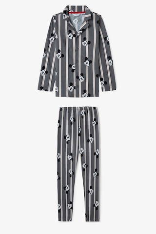 Penti Gri Erkek Çocuk Lic Mickey Fam Gömlek Pijama Takımı Gri