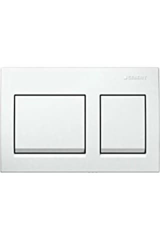 Geberit Alpha15 Kumanda Kapağı Çift Basmalı, Beyaz - 115.045.11.5 Beyaz