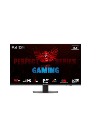 Raydın Eg32eqı-180hz, 31.5&quot , 1ms, 180hz, 2k Quad 350 Nits, Hd, 2xhdmı, Dp, Hoparlör, Ips Led, Flat, Frameless, Freesync Gaming Monitör