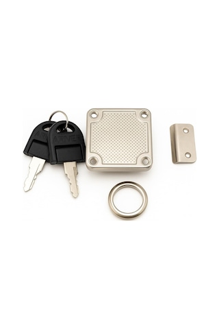 Proalet Profesyonel Kare Çekmece Kilidi, Nikel, Krom, 22 Mm, 4x4 Cm, 2 Anahtarlı, Yüksek Kaliteli, Güvenli Kilit, Dayanıklı, Ofis, Evrak Dolabı Uyumlu, Kolay Montaj, Mobilya Çekmece Kilidi
