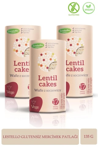 Glutensiz Vegan Mercimek Patlağı İnce Çıtır 3 Lü Paket