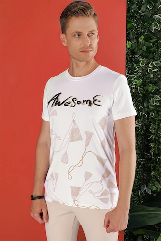 Efor Ts 856 Beyaz Spor T-shirt Beyaz