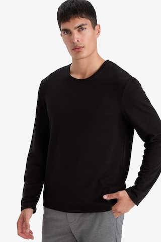 Defacto Slim Fit Dar Kesim Bisiklet Yaka Sweatshirt G2605ax25aubk81 Siyah-bk81
