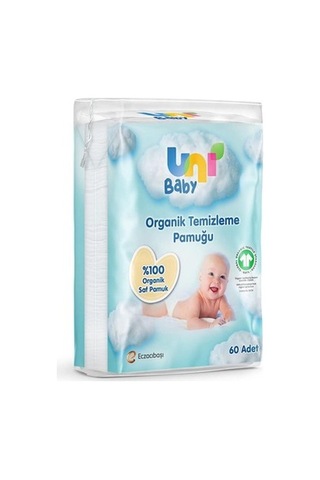 Hassas Ciltler İçin %100 Saf Pamuktan 60 Adet Organik Temizleme Pamuğu